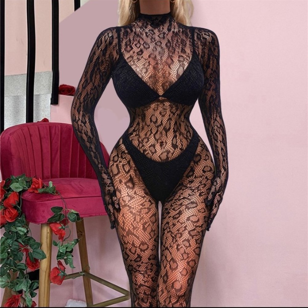 Lux Sexy Cheetah Bodystocking